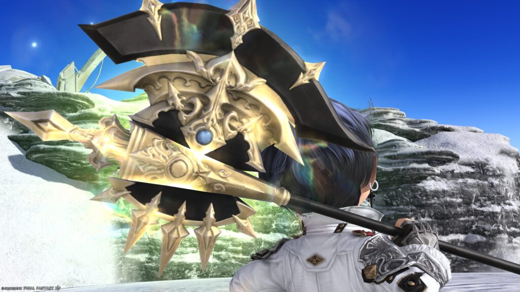 FF14 ミラプリ 光る武器 極女神ソフィア討滅戦 戦士 斧 アクス・オブ・ゴッデス 見た目 発光エフェクト