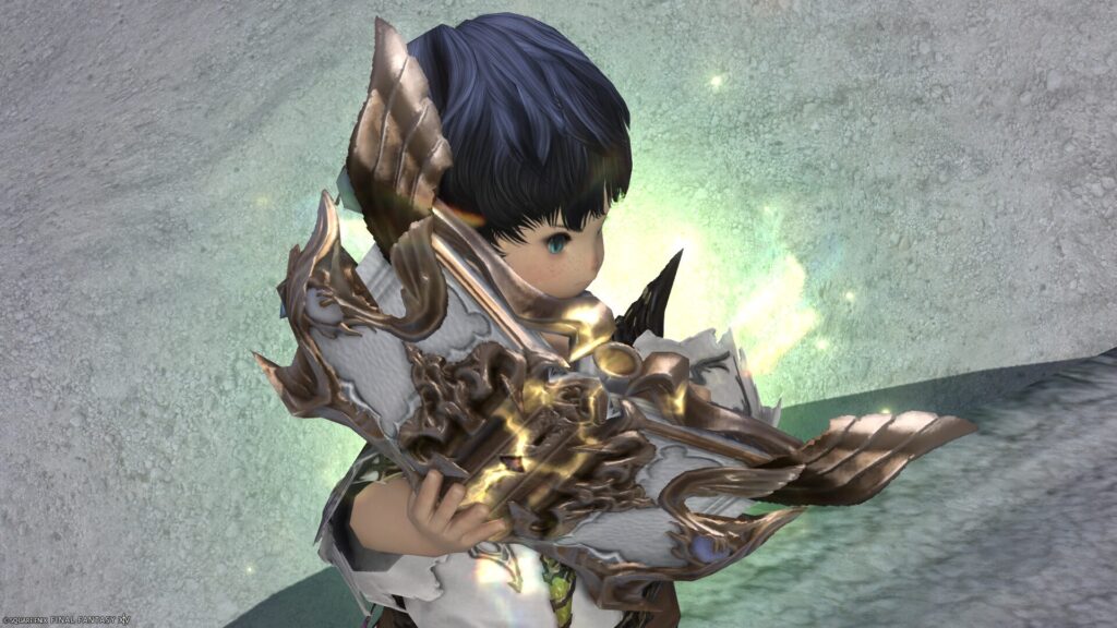 FF14　ミラプリ　光る武器　極女神ソフィア討滅戦　学者　魔導書　ソング・オブ・ゴッデス　見た目　発光エフェクト