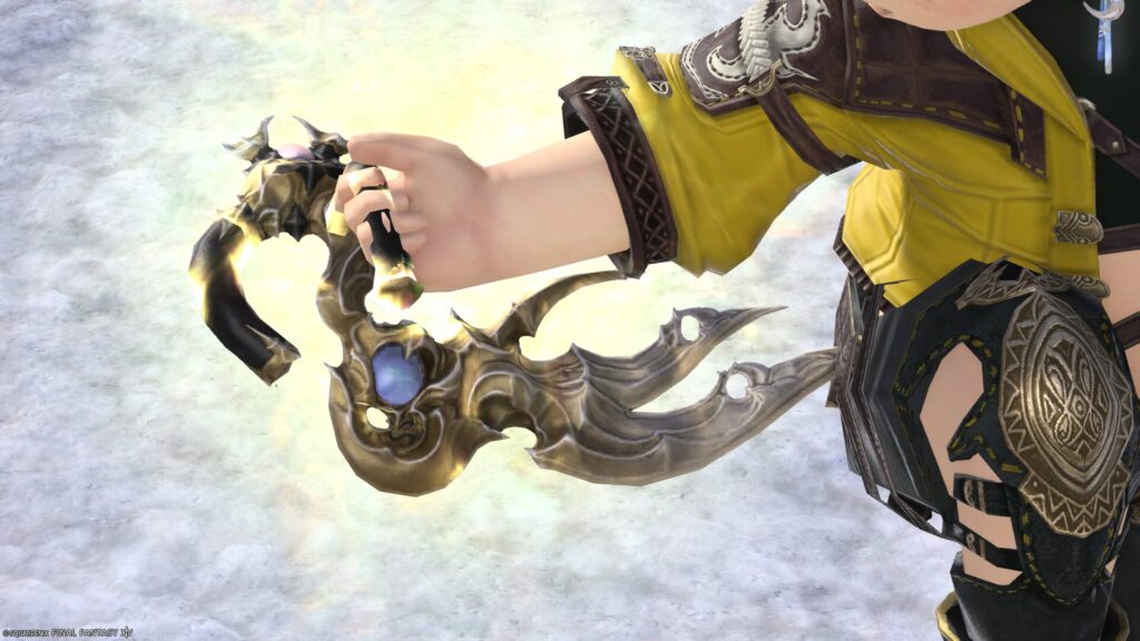 FF14 ミラプリ 光る武器 極女神ソフィア討滅戦 モンク 格闘武器 フィスト・オブ・ゴッデス 見た目 発光エフェクト