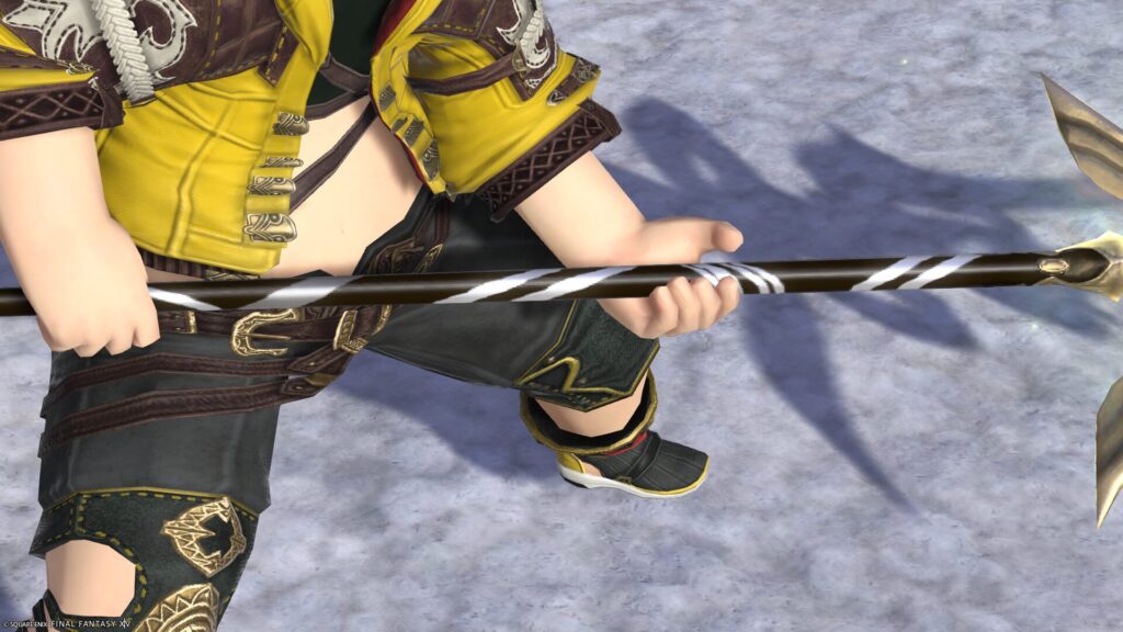 FF14　ミラプリ　光る武器　極女神ソフィア討滅戦　竜騎士　槍　パイク・オブ・ゴッデス　見た目　発光エフェクト