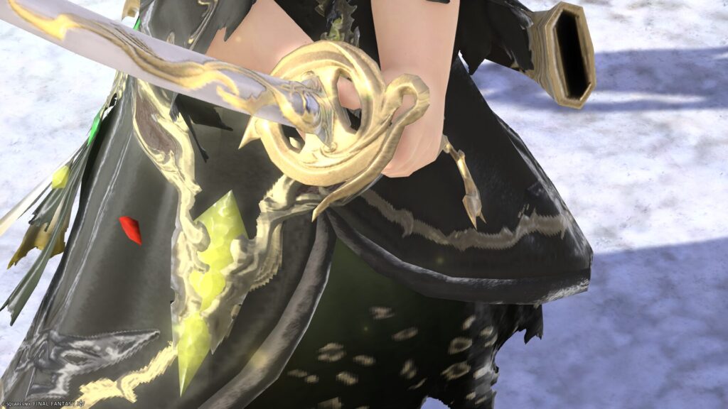 FF14　ミラプリ　光る武器　極女神ソフィア討滅戦　侍　刀　女神刀【改】　見た目　発光エフェクト