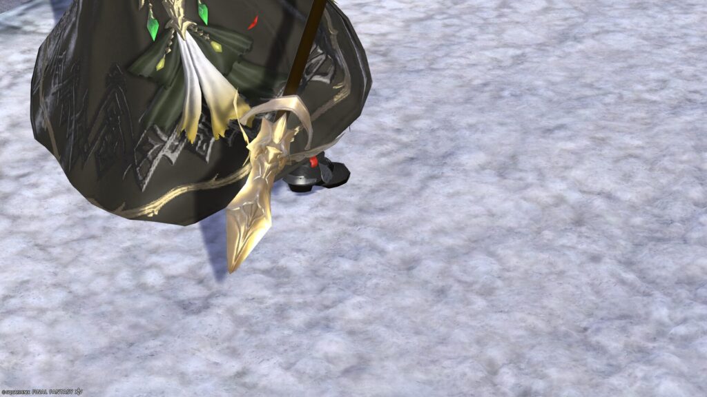 FF14 ミラプリ 光る武器 極女神ソフィア討滅戦 黒魔導士 杖 ポール・オブ・ゴッデス 見た目 発光エフェクト