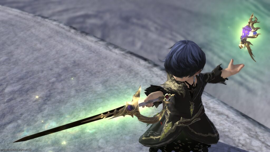 FF14 ミラプリ 光る武器 極女神ソフィア討滅戦 赤魔導士 細剣 レイピア・オブ・ゴッデス 見た目 発光エフェクト