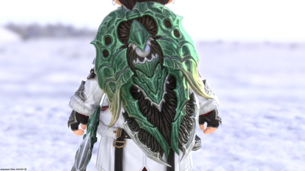 FF14　ミラプリ　光る武器　極エメラルドウェポン破壊作戦　ナイト　剣　盾　スマラグディン・バスタードソード、スマラグディン・シールド　見た目　