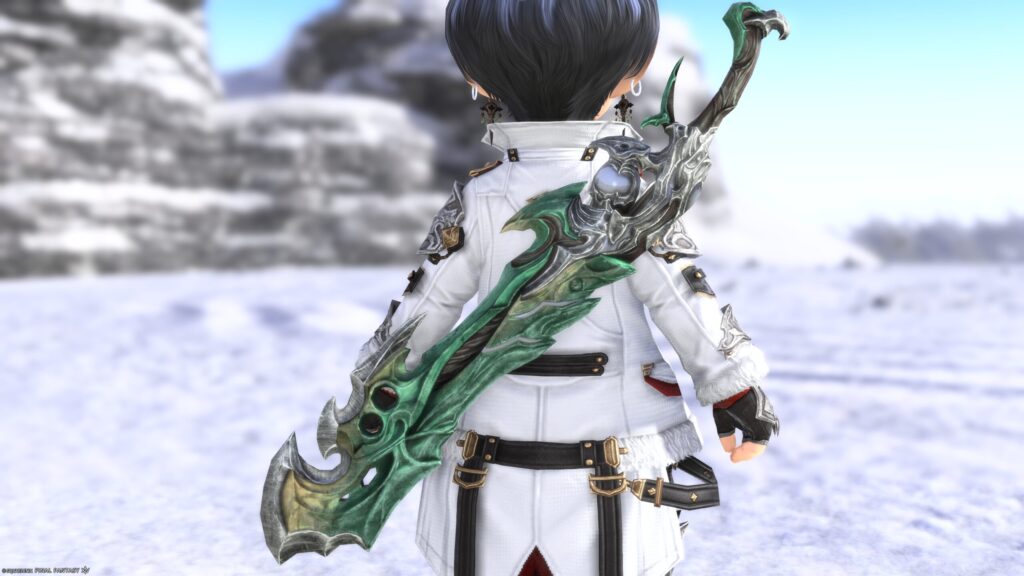 FF14 ミラプリ 光る武器 極エメラルドウェポン破壊作戦 ガンブレイカー 銃剣 スマラグディン・ソーバック 見た目