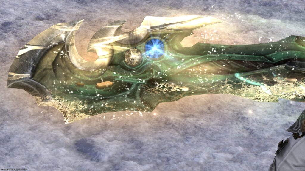 FF14 ミラプリ 光る武器 極エメラルドウェポン破壊作戦 ガンブレイカー 銃剣 スマラグディン・ソーバック 見た目 発光エフェクト