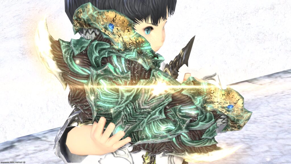 FF14　ミラプリ　光る武器　極エメラルドウェポン破壊作戦　学者　魔導書　スマラグディン・コーデックス　見た目　発光エフェクト