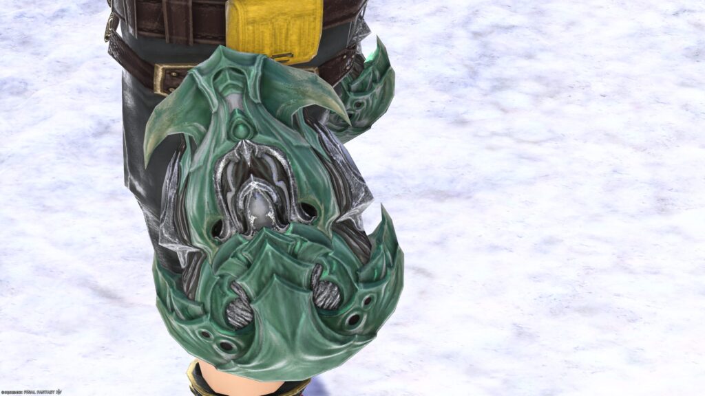 FF14　ミラプリ　光る武器　極エメラルドウェポン破壊作戦　モンク　格闘武器　スマラグディン・ナックル　見た目