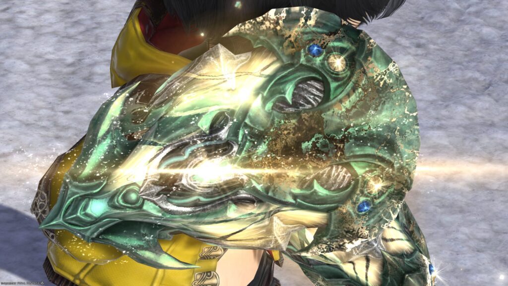 FF14　ミラプリ　光る武器　極エメラルドウェポン破壊作戦　モンク　格闘武器　スマラグディン・ナックル　見た目　発光エフェクト