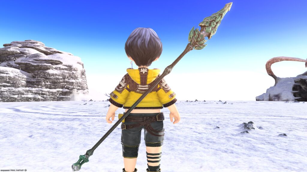 FF14　ミラプリ　光る武器　極エメラルドウェポン破壊作戦　竜騎士　槍　スマラグディン・パルチザン　見た目