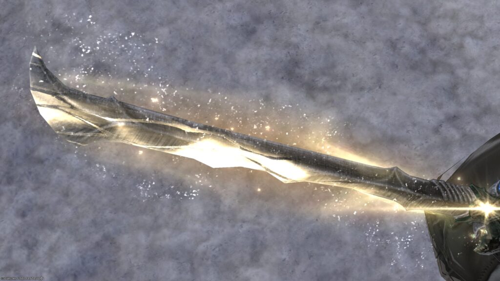 FF14 ミラプリ 光る武器 極エメラルドウェポン破壊作戦 侍 スマラグディン・ブレード 見た目 発光エフェクト