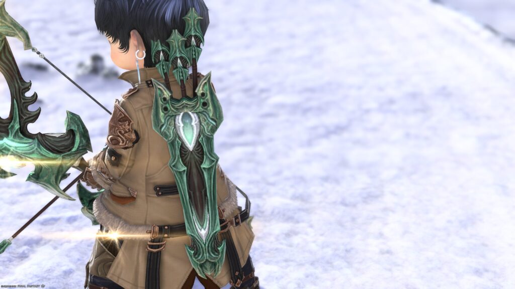 FF14　ミラプリ　光る武器　極エメラルドウェポン破壊作戦　吟遊詩人　弓　スマラグディン・ロングボウ　見た目