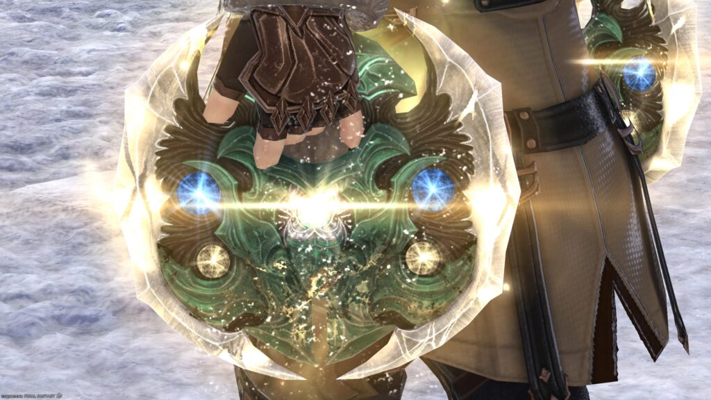 FF14　ミラプリ　光る武器　極エメラルドウェポン破壊作戦　踊り子　投擲武器　スマラグディン・チャクラム　見た目　発光エフェクト