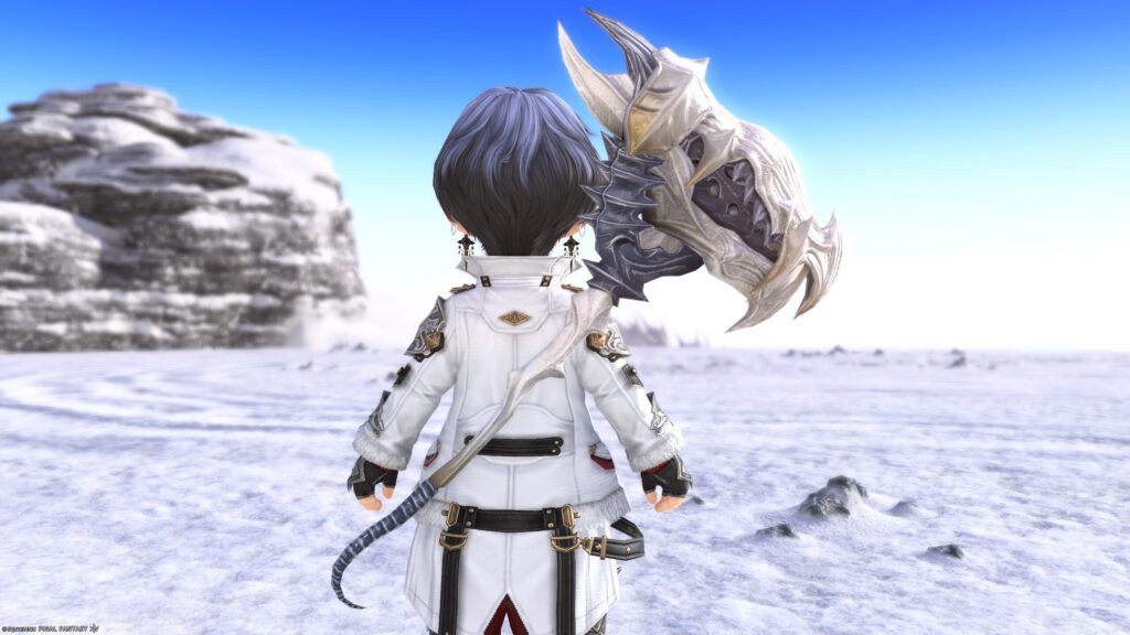 FF14　ミラプリ　光る武器　極ダイヤウェポン捕獲作戦　戦士　斧　アダマンティン・バトルアクス　見た目