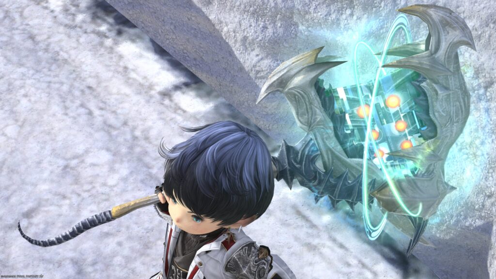 FF14　ミラプリ　光る武器　極ダイヤウェポン捕獲作戦　戦士　斧　アダマンティン・バトルアクス　見た目　発光エフェクト