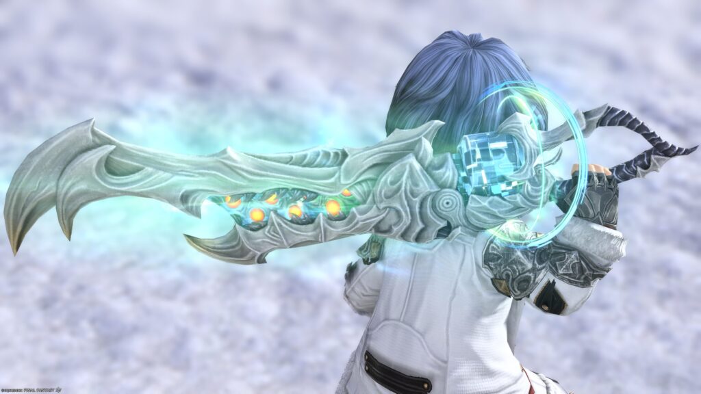 FF14　ミラプリ　光る武器　極ダイヤウェポン捕獲作戦　ガンブレイカー　銃剣　アダマンティン・ガンブレード　見た目　発光エフェクト