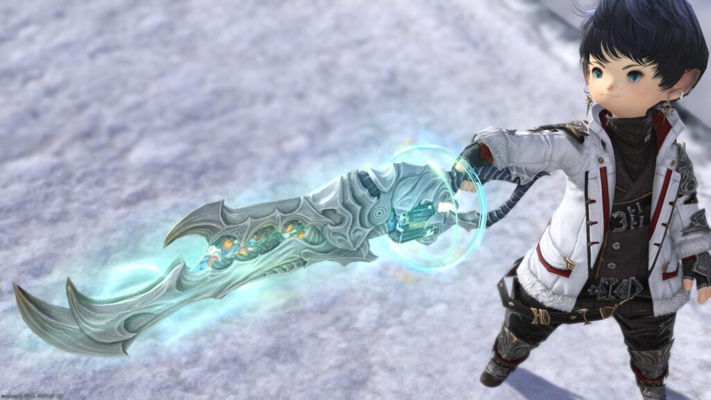 FF14　ミラプリ　光る武器　極ダイヤウェポン捕獲作戦　ガンブレイカー　銃剣　アダマンティン・ガンブレード　見た目　発光エフェクト