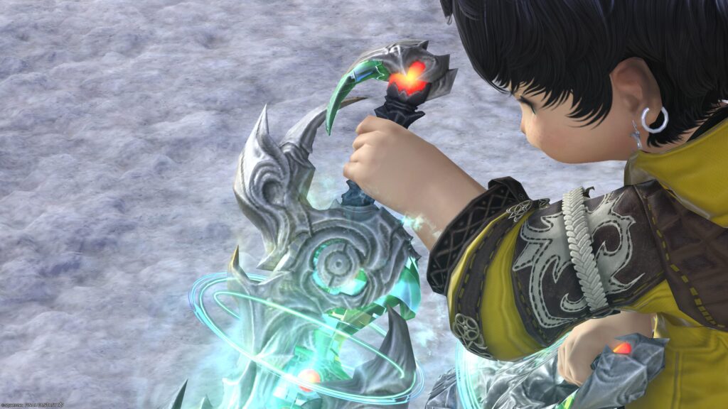 FF14　ミラプリ　光る武器　極ダイヤウェポン捕獲作戦　忍者　ナイフ　アダマンティン・クリーバー　見た目　発光エフェクト