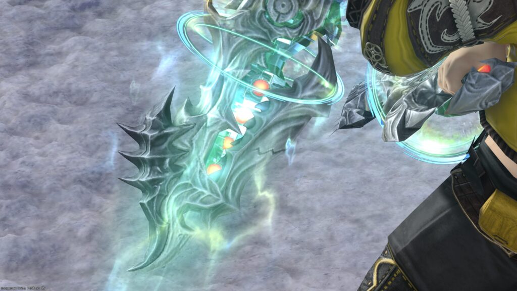 FF14　ミラプリ　光る武器　極ダイヤウェポン捕獲作戦　忍者　ナイフ　アダマンティン・クリーバー　見た目　発光エフェクト