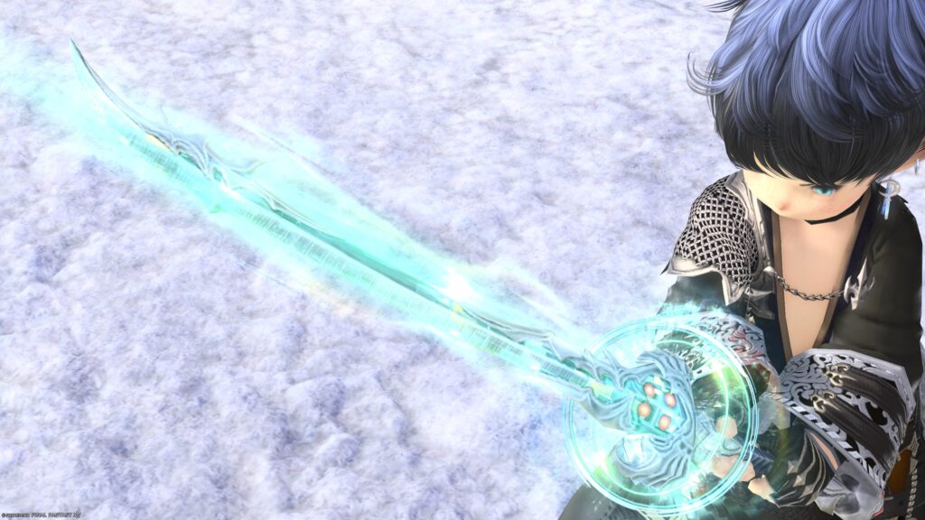 FF14　ミラプリ　光る武器　極ダイヤウェポン捕獲作戦　侍　刀　アダマンティン・ブレード　見た目　発光エフェクト
