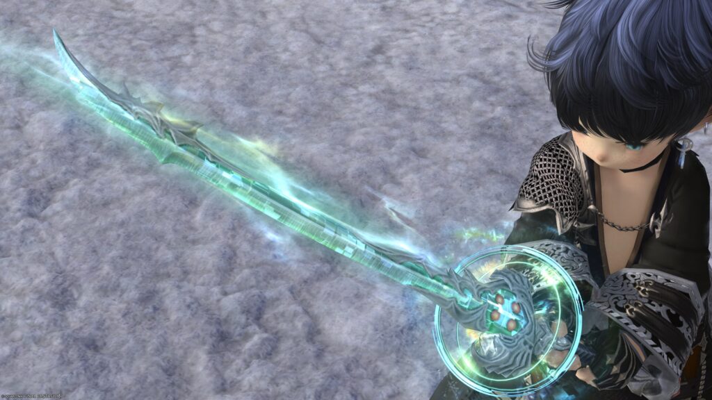 FF14　ミラプリ　光る武器　極ダイヤウェポン捕獲作戦　侍　刀　アダマンティン・ブレード　見た目　発光エフェクト