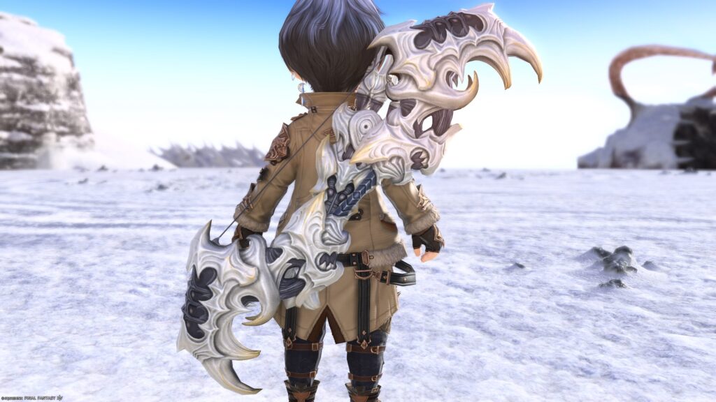 FF14 ミラプリ 光る武器 極ダイヤウェポン捕獲作戦 吟遊詩人 弓 アダマンティン・ロングボウ 見た目