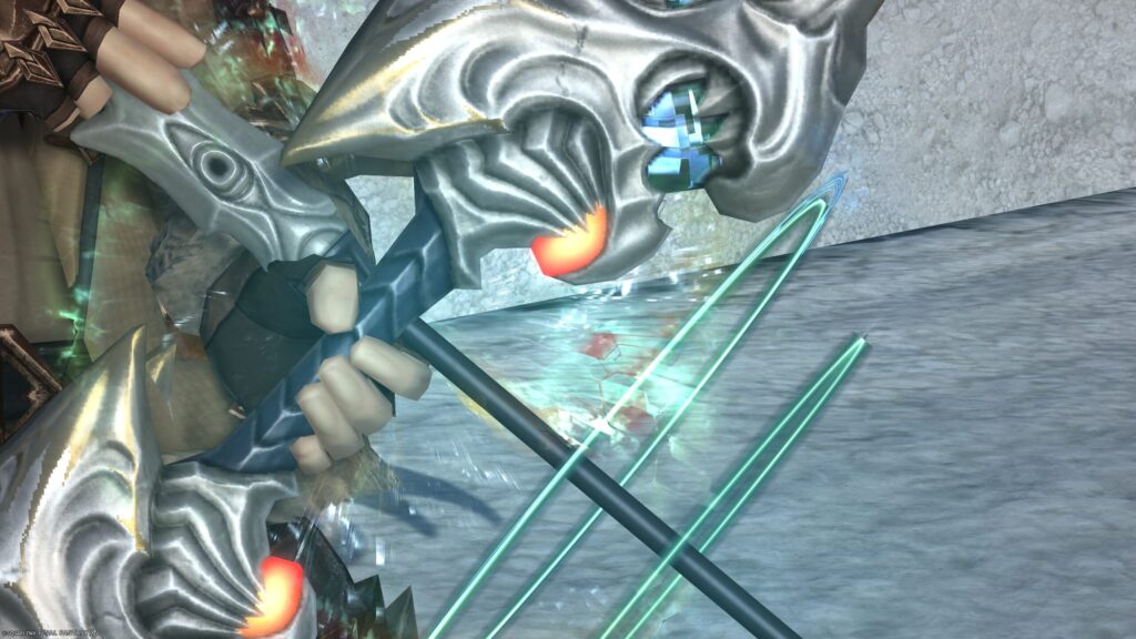 FF14 ミラプリ 光る武器 極ダイヤウェポン捕獲作戦 吟遊詩人 弓 アダマンティン・ロングボウ 見た目 発光エフェクト