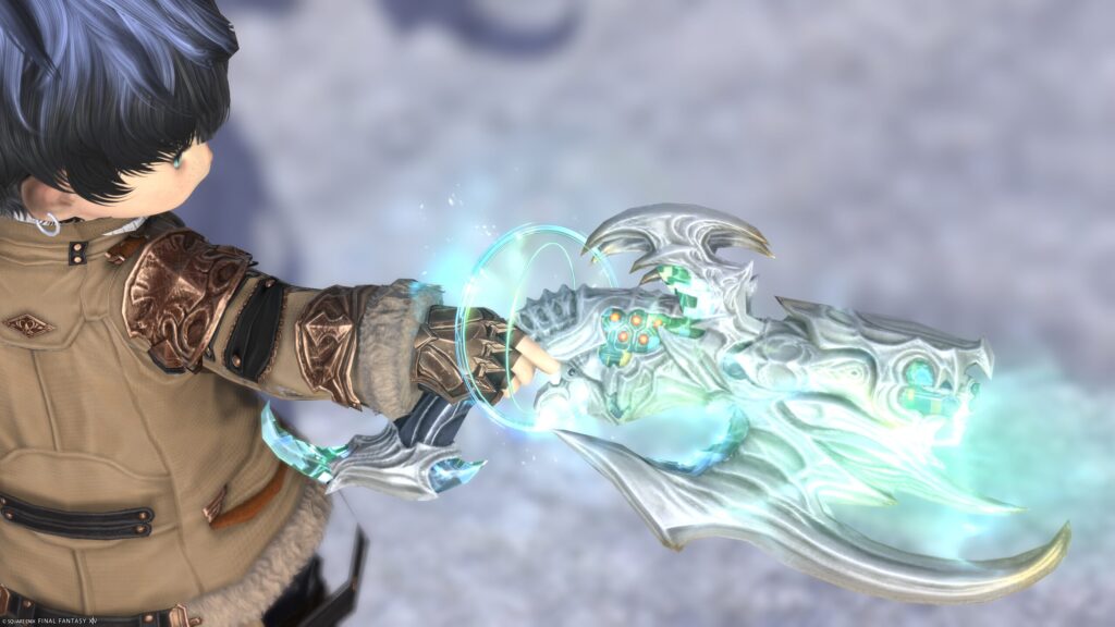 FF14 ミラプリ 光る武器 極ダイヤウェポン捕獲作戦 機工士 銃 アダマンティン・ハンドガン 見た目 発光エフェクト