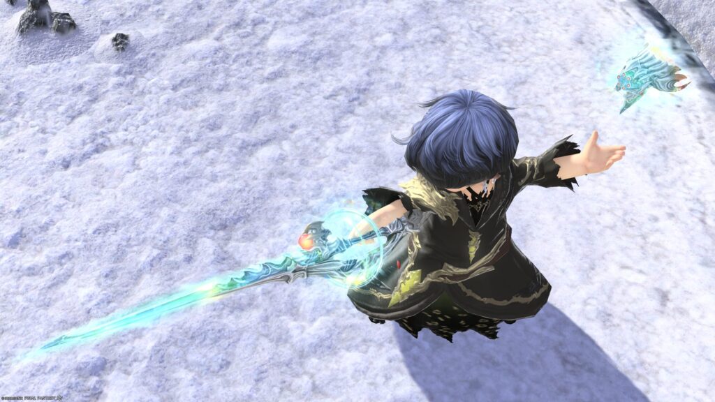 FF14　ミラプリ　光る武器　極ダイヤウェポン捕獲作戦　赤魔導士　細剣　アダマンティン・ハンガー　見た目　発光エフェクト