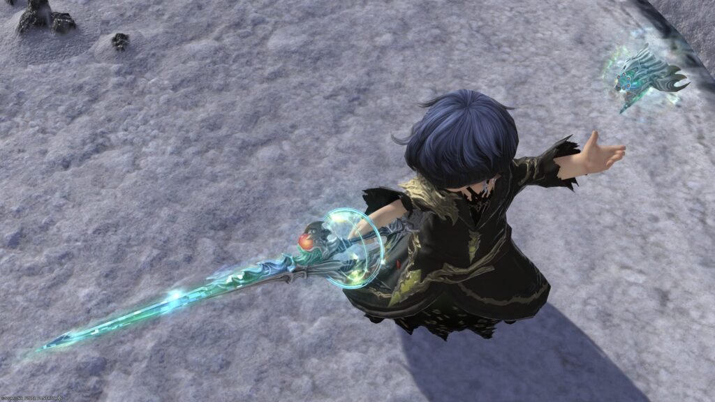 FF14　ミラプリ　光る武器　極ダイヤウェポン捕獲作戦　赤魔導士　細剣　アダマンティン・ハンガー　見た目　発光エフェクト