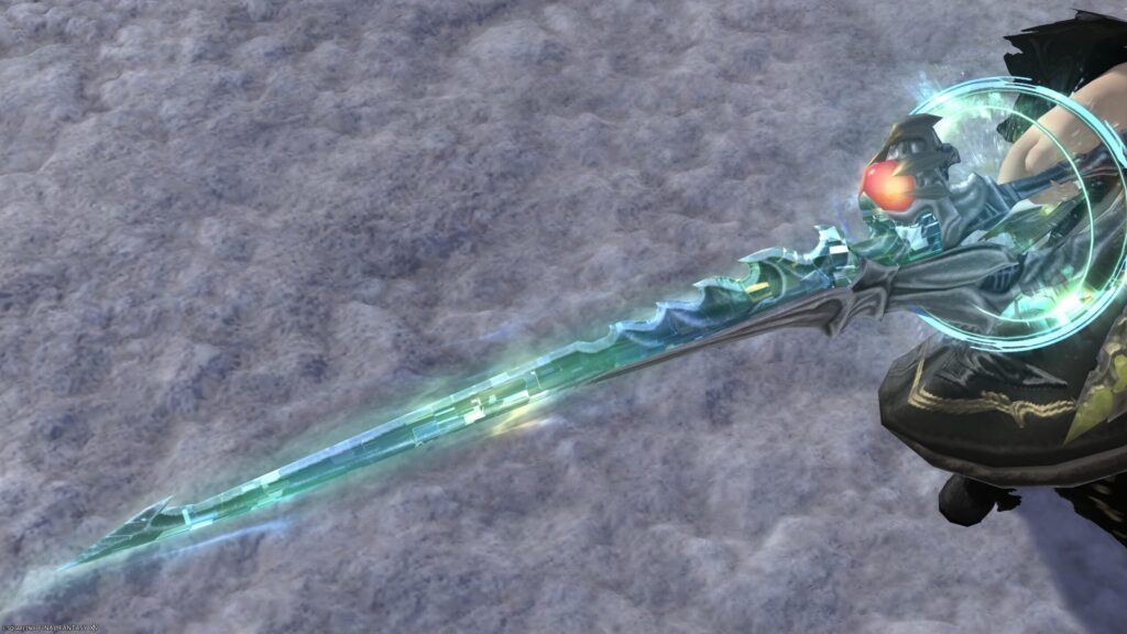 FF14　ミラプリ　光る武器　極ダイヤウェポン捕獲作戦　赤魔導士　細剣　アダマンティン・ハンガー　見た目　発光エフェクト