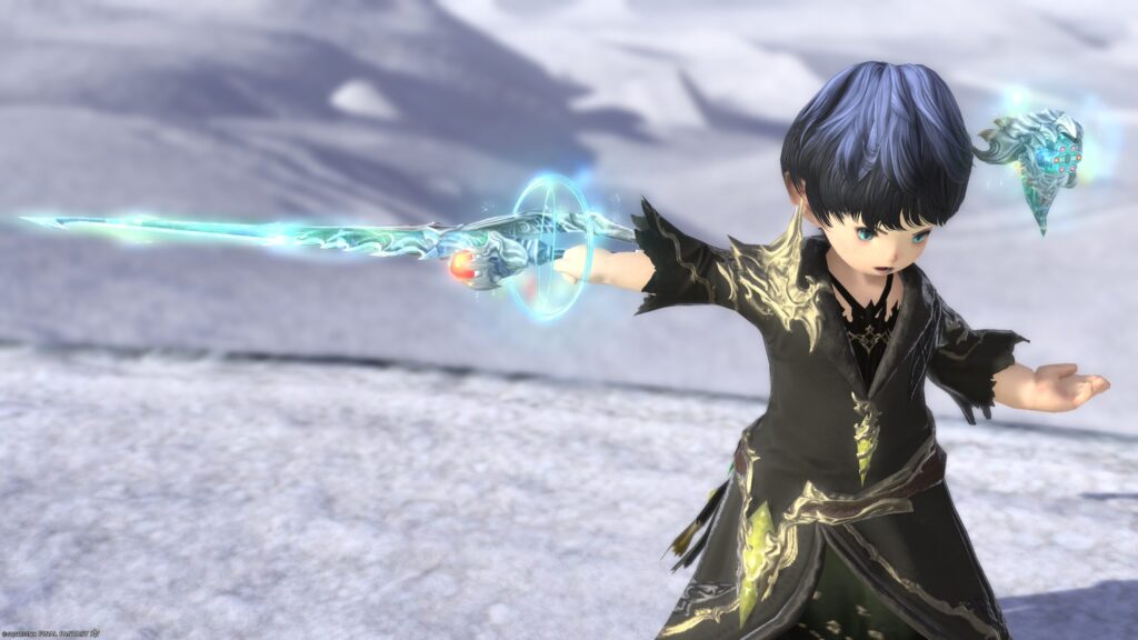 FF14　ミラプリ　光る武器　極ダイヤウェポン捕獲作戦　赤魔導士　細剣　アダマンティン・ハンガー　見た目　発光エフェクト